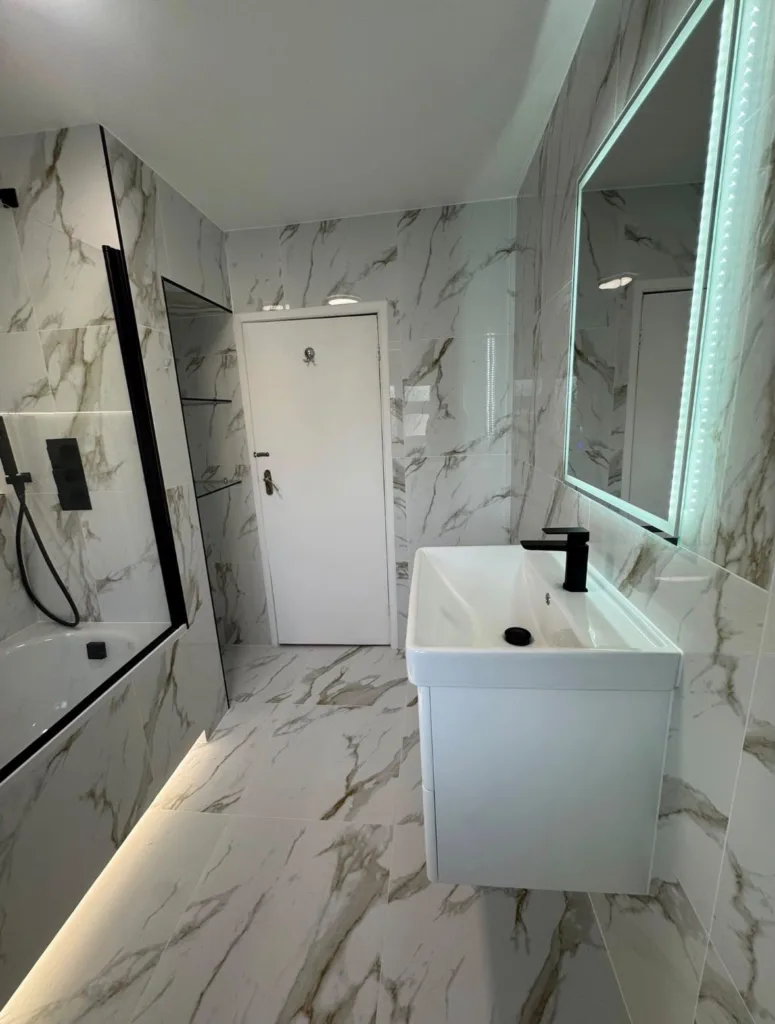 Marble bathroom