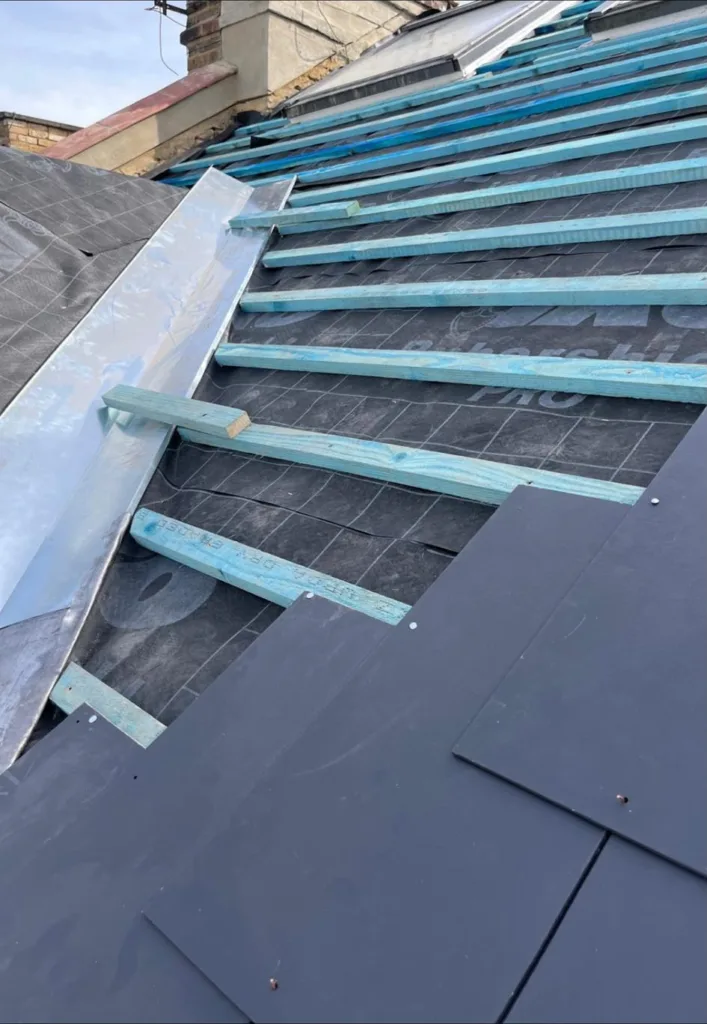 Battens and slate